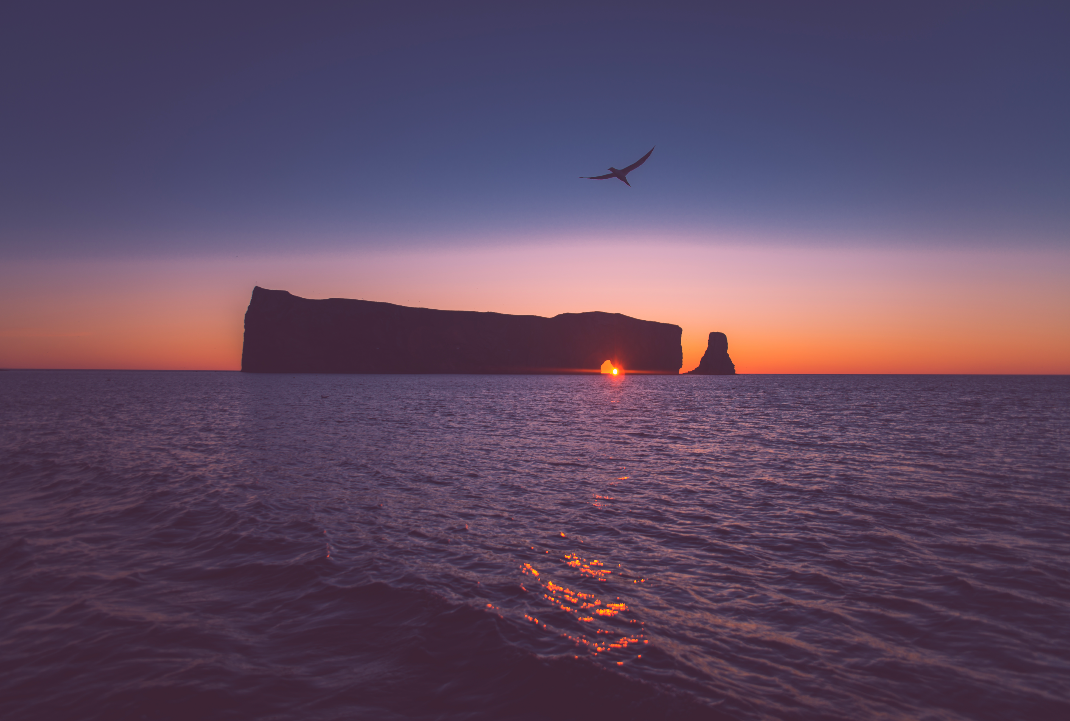 La grosse roche au lever